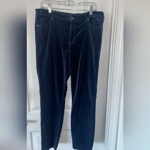 Women's Navy Velvet Party Celebration Pants Cottagecore Scandigirl